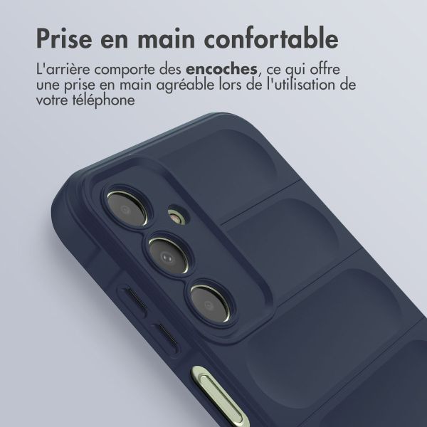 imoshion Coque arrière EasyGrip Samsung Galaxy A25 (5G) - Bleu foncé