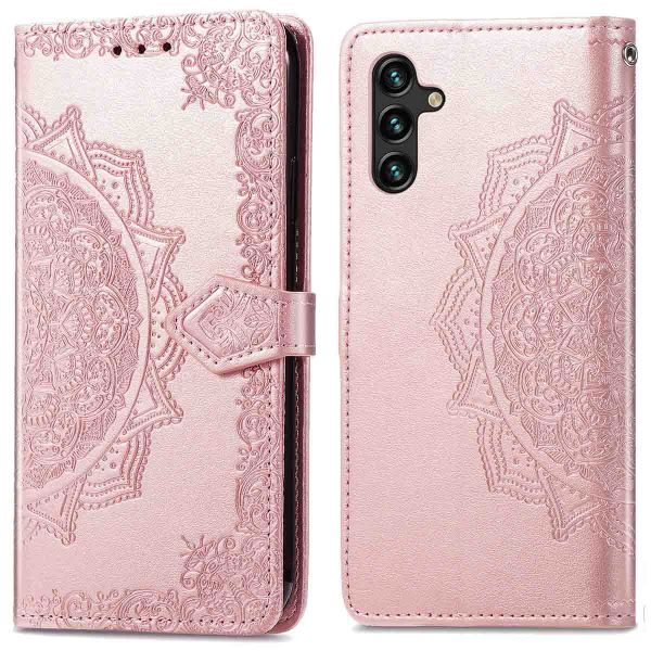 imoshion Etui de téléphone portefeuille Mandala Samsung Galaxy A25 (5G) - Rose Dorée