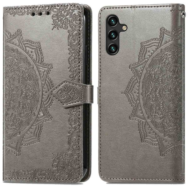 imoshion Etui de téléphone portefeuille Mandala Samsung Galaxy A25 (5G) - Gris