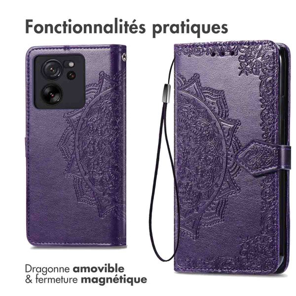 imoshion Etui de téléphone portefeuille Mandala Xiaomi 13T / 13T Pro - Violet