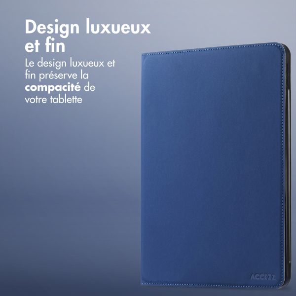 Accezz Housse Classic Tablet Stand iPad Air 11 pouces (2024) M2 / Air 5 (2022) / Air 4 (2020) - Bleu foncé