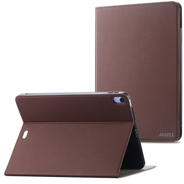 Accezz Housse Classic Tablet Stand iPad Air 11 pouces (2024) M2 / Air 5 (2022) / Air 4 (2020) - Brun