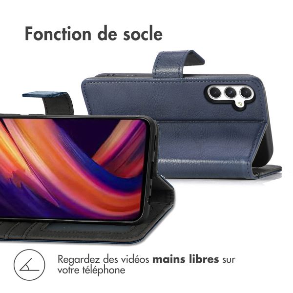 iMoshion Étui de téléphone portefeuille Luxe Samsung Galaxy A25 - Bleu foncé