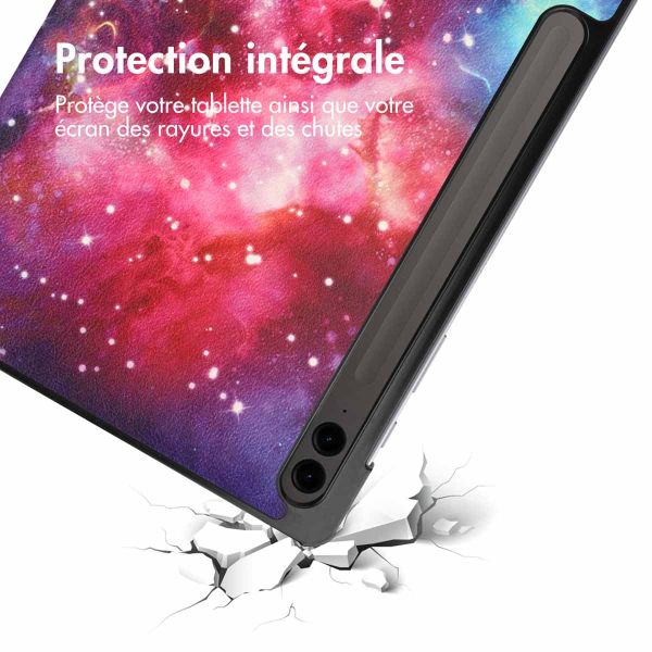 imoshion Coque tablette Design Trifold Samsung Tab S9 FE Plus - Space