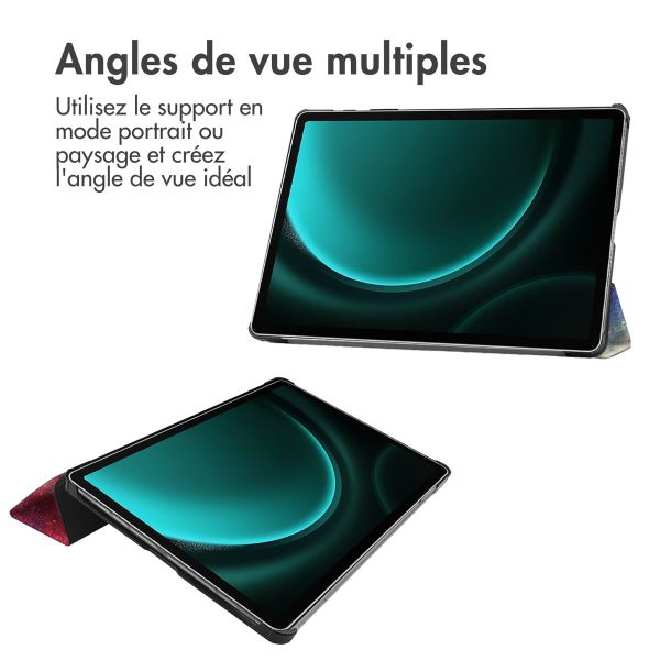 imoshion Coque tablette Design Trifold Samsung Tab S9 FE Plus - Space