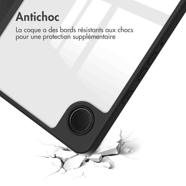 imoshion Coque tablette rigide Trifold iPad Samsung Galaxy Tab A9 8.7 pouces - Noir