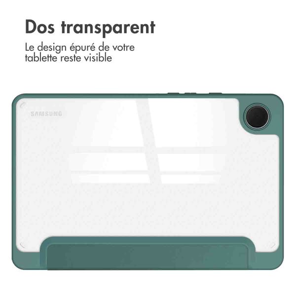 imoshion Coque tablette rigide Trifold iPad Samsung Galaxy Tab A9 8.7 pouces - Vert