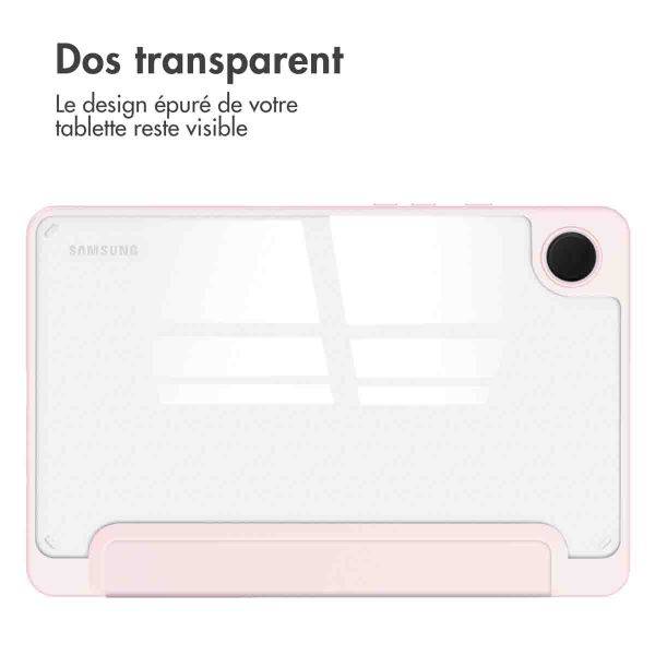 iMoshion Coque tablette rigide Trifold iPad Samsung Galaxy Tab A9 8.7 pouces - Rose