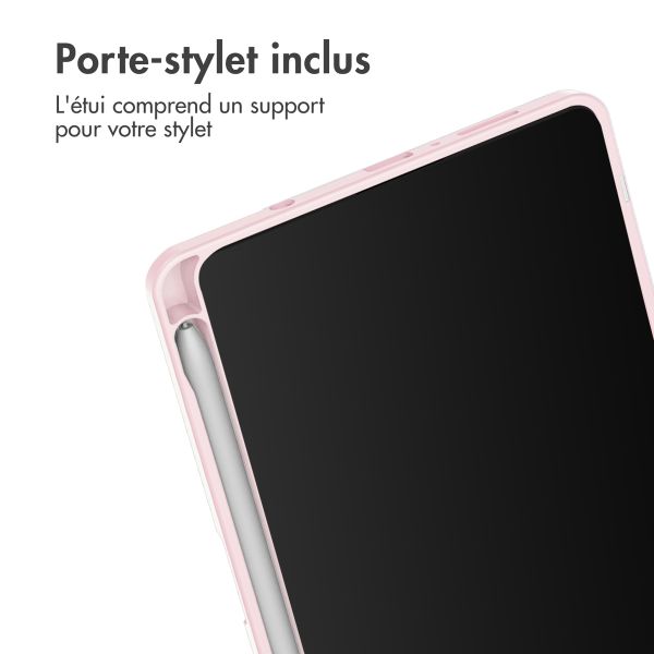 iMoshion Coque tablette rigide Trifold iPad Samsung Galaxy Tab A9 8.7 pouces - Rose