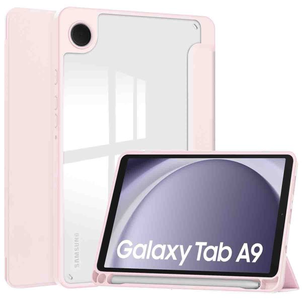 imoshion Coque tablette rigide Trifold iPad Samsung Galaxy Tab A9 8.7 pouces - Rose