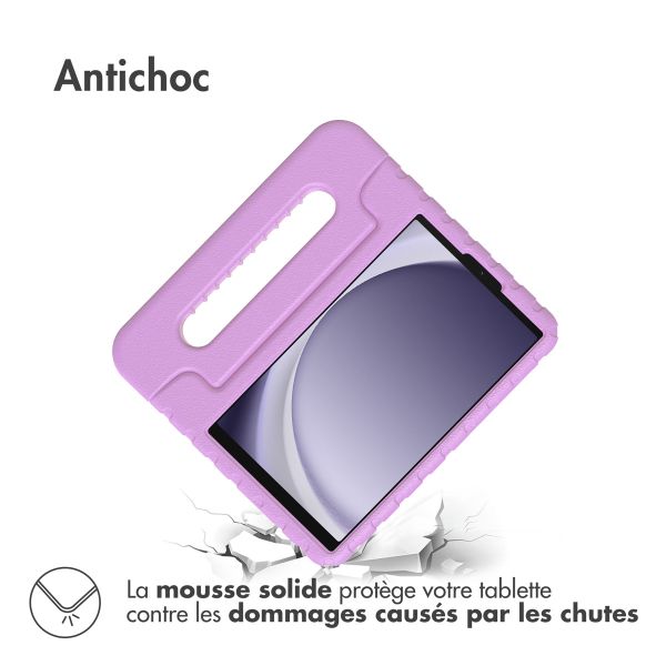 imoshion Coque kidsproof avec poignée Samsung Galaxy Tab A9 8.7 pouces - Lilas