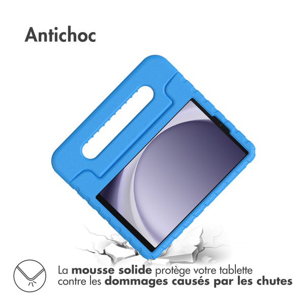 imoshion Coque kidsproof avec poignée Samsung Galaxy Tab A9 8.7 pouces - Bleu