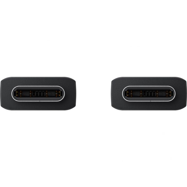 Samsung Original câble USB-C vers USB-C - 1 mètre - 25 Watt - Noir + Original l'Adapteur de charge radpide USB-C emballage d'usine - 25 Watt - Noir