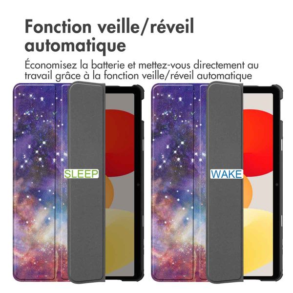 iMoshion Coque tablette Trifold Xiaomi Redmi Pad SE - Space