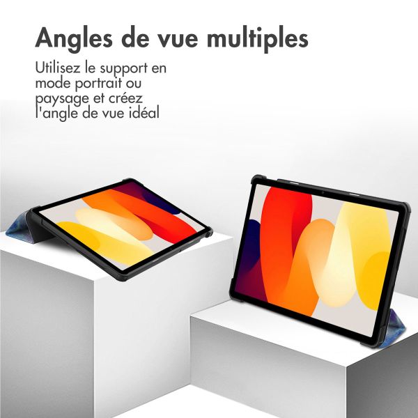 imoshion Coque tablette Trifold Xiaomi Redmi Pad SE - Space