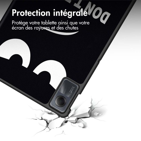 iMoshion Coque tablette Trifold Xiaomi Redmi Pad SE - Don't touch