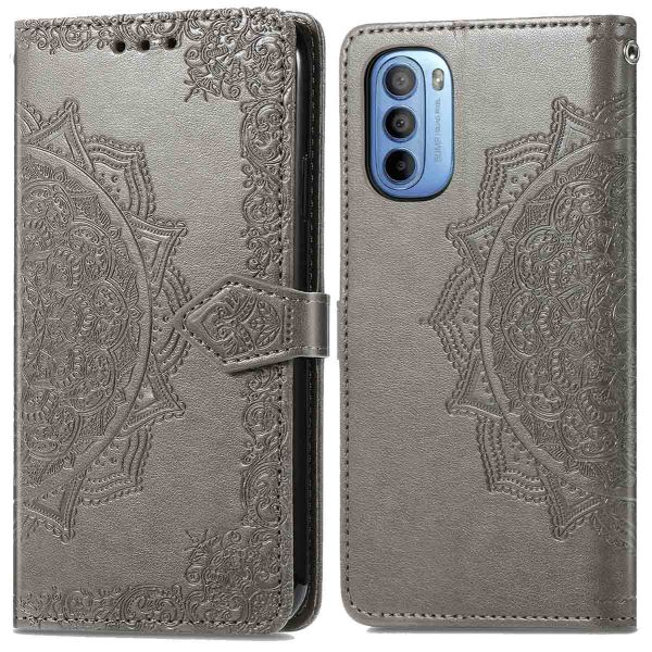 imoshion Etui de téléphone portefeuille Mandala Motorola Moto G14 - Gris