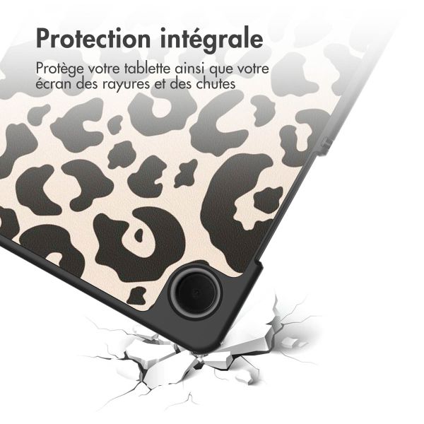 imoshion Coque tablette Design Samsung Galaxy Tab A9 8.7 pouces - Leopard