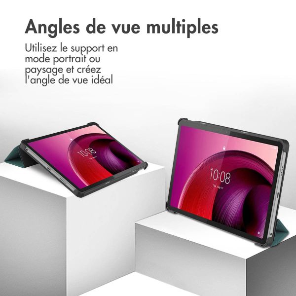 imoshion Coque tablette Trifold Lenovo Tab M10 5G - Vert foncé