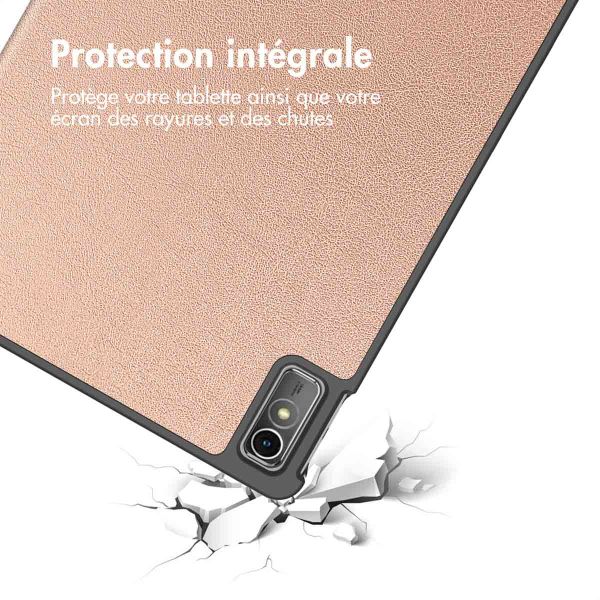 imoshion Coque tablette Trifold Lenovo Tab M10 5G - Rose Dorée