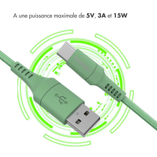 iMoshion Braided USB-C vers câble USB - 2 mètre - Vert