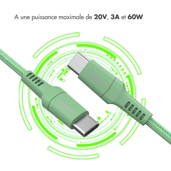 iMoshion Braided USB-C vers câble USB-C - 2 mètre - Vert