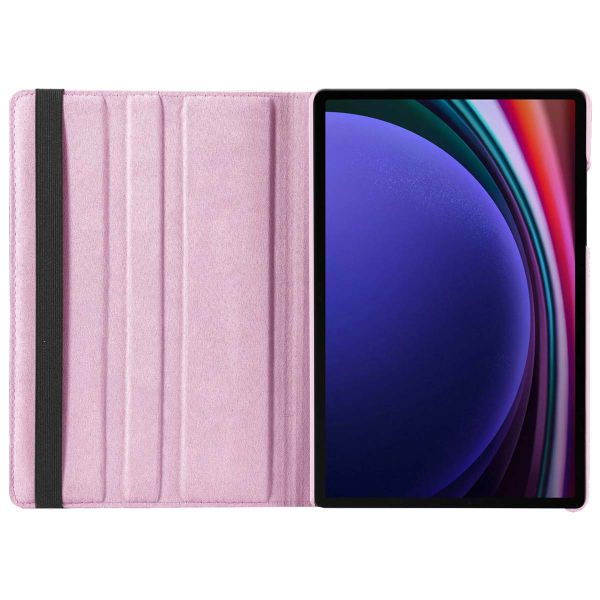 imoshion Coque tablette rotatif à 360° Samsung Galaxy Tab S9 11.0 pouces / Tab S9 FE 10.9 pouces - Rose