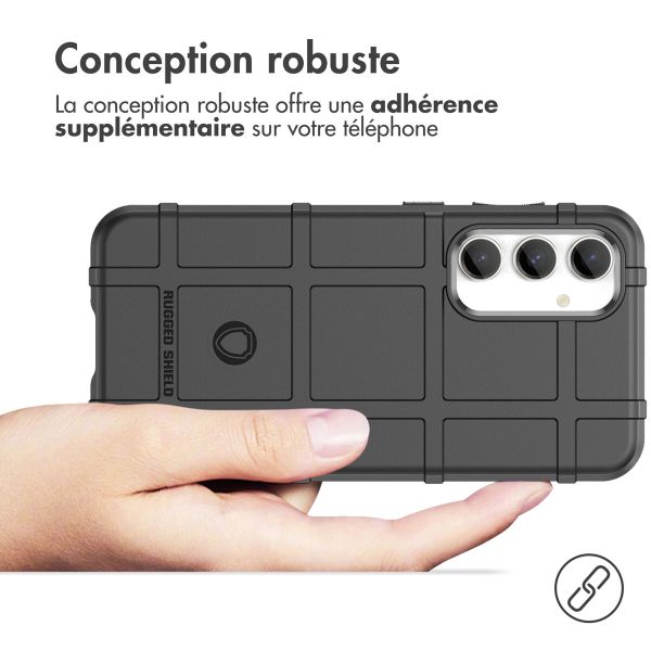 iMoshion Coque Arrière Rugged Shield Samsung Galaxy S23 FE - Noir