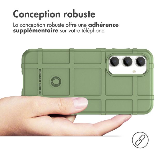 iMoshion Coque Arrière Rugged Shield Samsung Galaxy S23 FE - Vert foncé