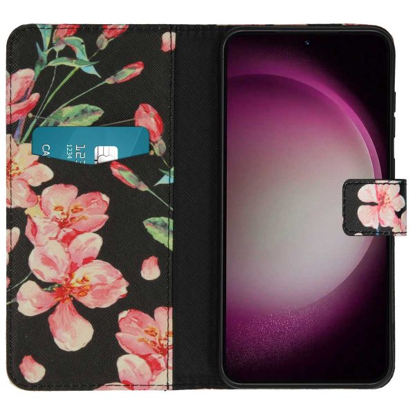 iMoshion Coque silicone design Samsung Galaxy S23 FE - Blossom Black