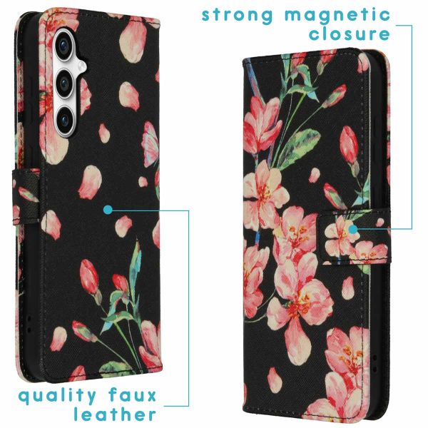 iMoshion Coque silicone design Samsung Galaxy S23 FE - Blossom Black