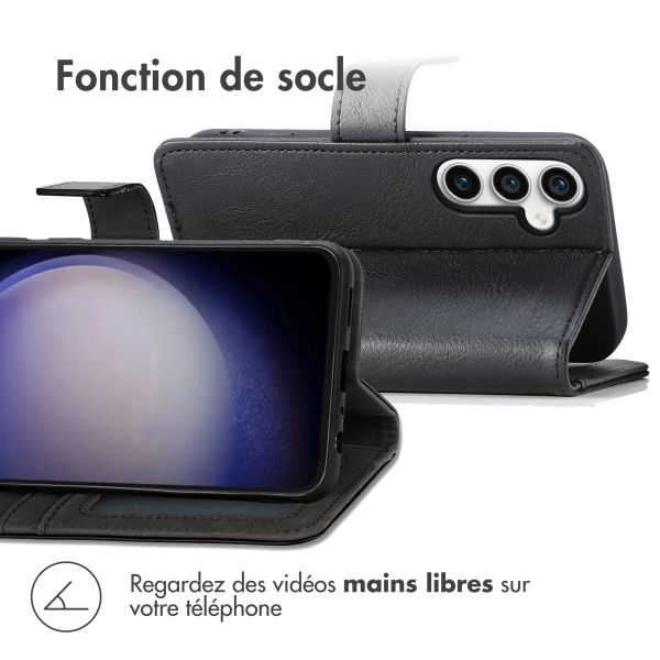 iMoshion Étui de téléphone portefeuille Luxe Samsung Galaxy S23 FE - Noir