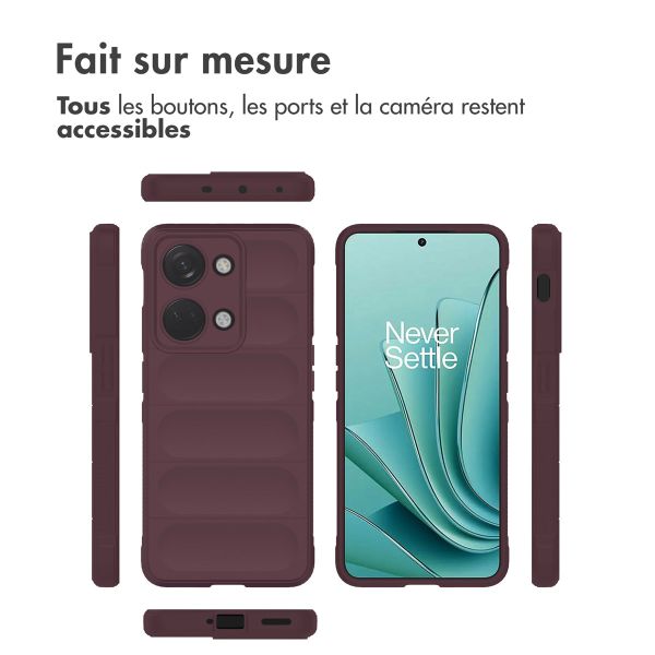iMoshion Coque arrière EasyGrip OnePlus Nord 3 - Aubergine