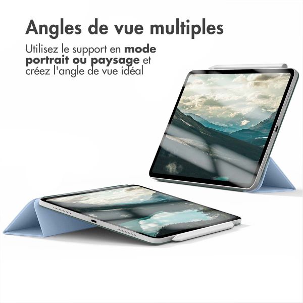 iMoshion Magnetic etui de téléphone portefeuille iPad Pro 12.9 (2020 -2022) - Bleu clair