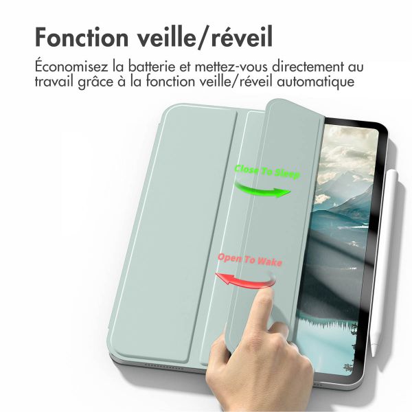 imoshion Magnetic etui de téléphone portefeuille iPad Pro 12.9 (2020/2021/2022) - Vert clair