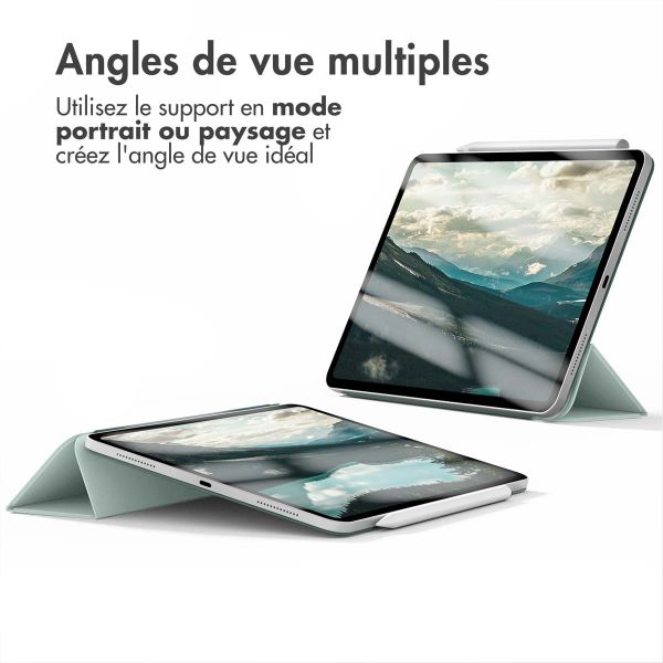 imoshion Magnetic etui de téléphone portefeuille iPad Pro 12.9 (2020/2021/2022) - Vert clair