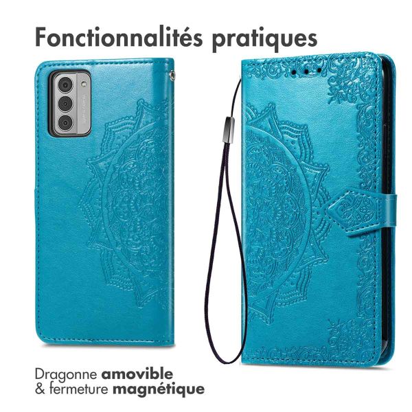 iMoshion Etui de téléphone portefeuille Mandala Nokia G42 - Turquoise