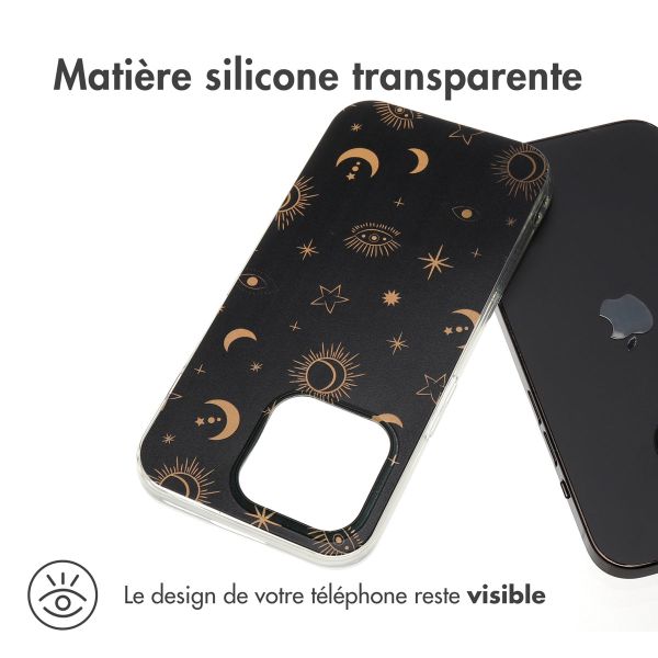 iMoshion Coque Design iPhone 15 Pro - Sky Black