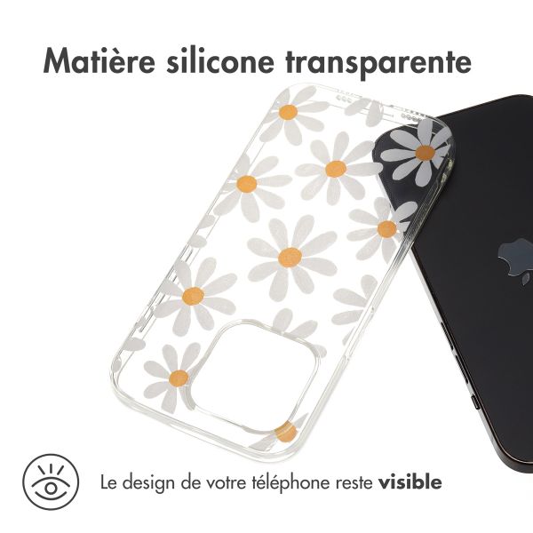 iMoshion Coque Design iPhone 15 Pro - Daisy flower