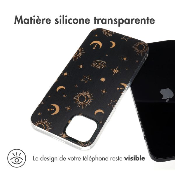 iMoshion Coque Design iPhone 15 Plus - Sky Black
