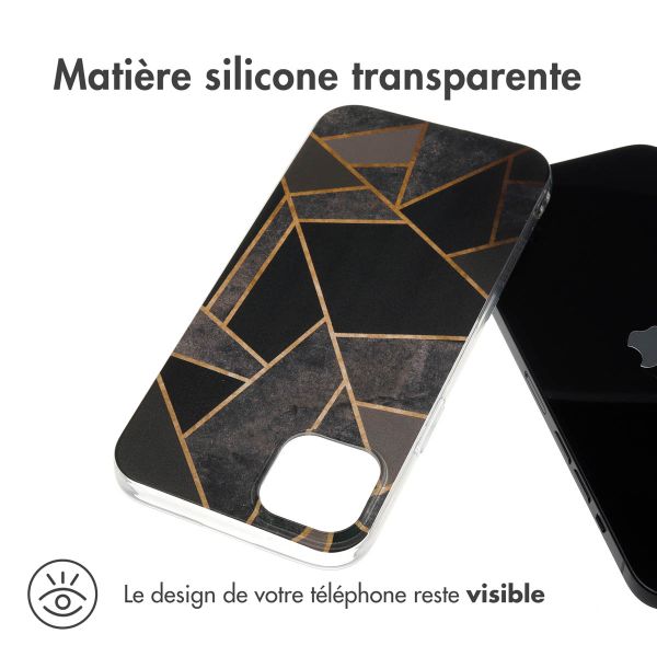 iMoshion Coque Design iPhone 15 Plus - Black Graphic