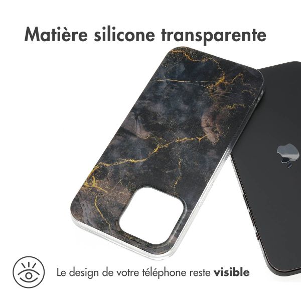 iMoshion Coque Design iPhone 15 Pro Max - Golden Leaves