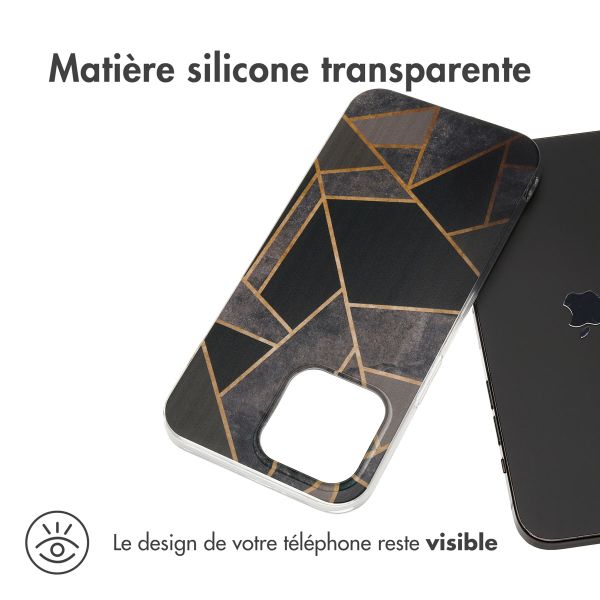 iMoshion Coque Design iPhone 15 Pro Max - Black Graphic