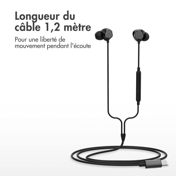 imoshion ﻿Ecouteurs in-ear - Ecouteurs filaires - Avec connexion USB-C - Noir