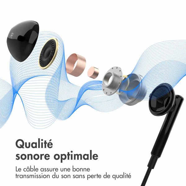 imoshion ﻿Ecouteurs - Ecouteurs filaires - Avec connexion USB-C - Noir