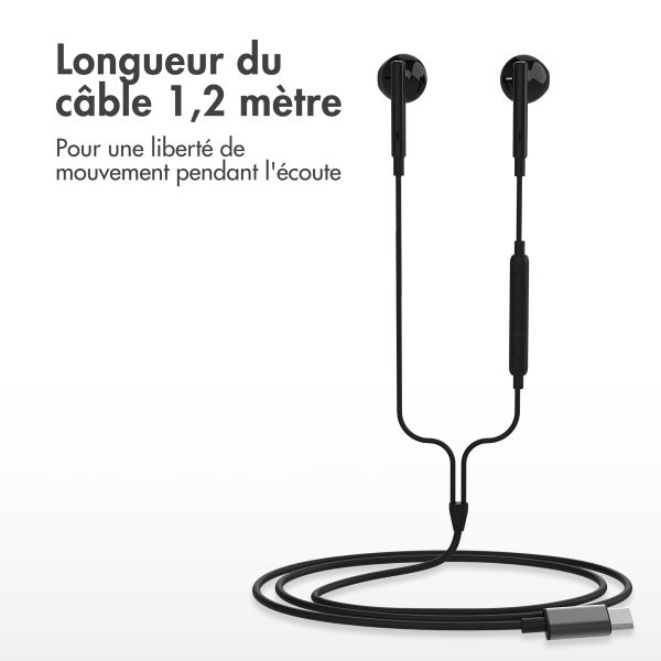 imoshion ﻿Ecouteurs - Ecouteurs filaires - Avec connexion USB-C - Noir