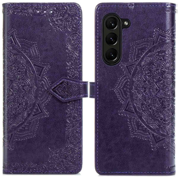 imoshion Etui de téléphone portefeuille Mandala Samsung Galaxy Z Fold 5 - Violet