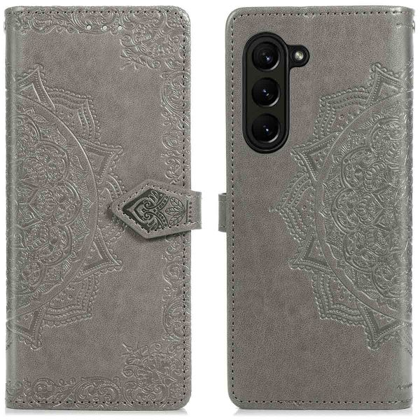 iMoshion Etui de téléphone portefeuille Mandala Samsung Galaxy Z Fold 5 - Gris