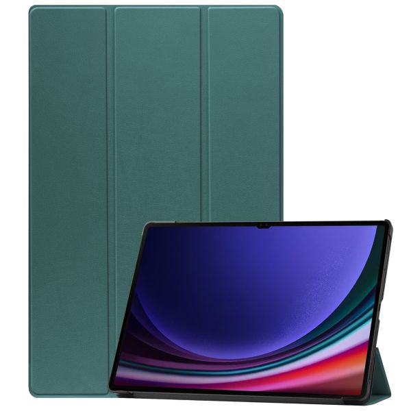 imoshion Coque tablette Trifold Samsung Galaxy Tab S9 Ultra 14.6 pouces - Vert foncé