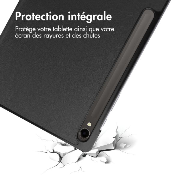 imoshion Coque tablette Trifold Samsung Galaxy Tab S9 11.0 pouces - Noir